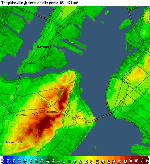 Zoom OUT 2x Tompkinsville, United States elevation map