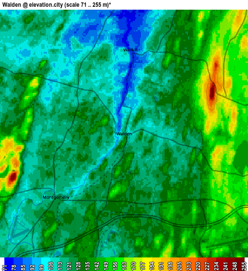 Zoom OUT 2x Walden, United States elevation map