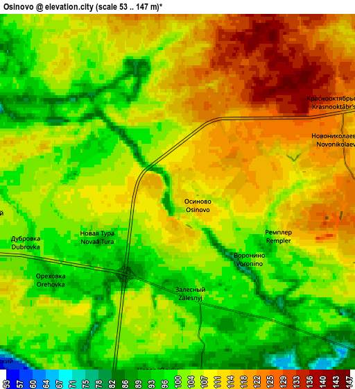Zoom OUT 2x Osinovo, Russia elevation map