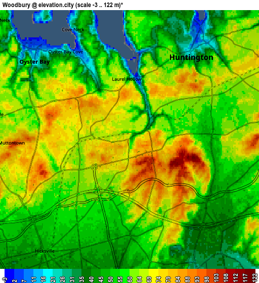 Zoom OUT 2x Woodbury, United States elevation map