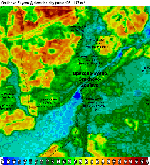 Zoom OUT 2x Orekhovo-Zuyevo, Russia elevation map