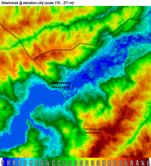 Zoom OUT 2x Omutninsk, Russia elevation map