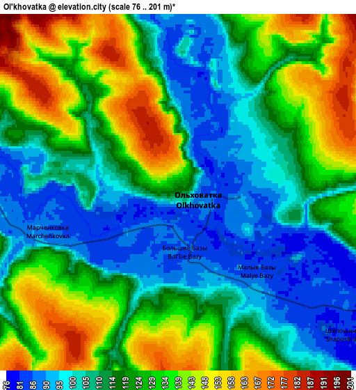 Zoom OUT 2x Ol’khovatka, Russia elevation map