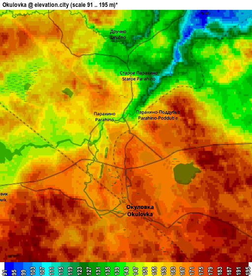 Zoom OUT 2x Okulovka, Russia elevation map