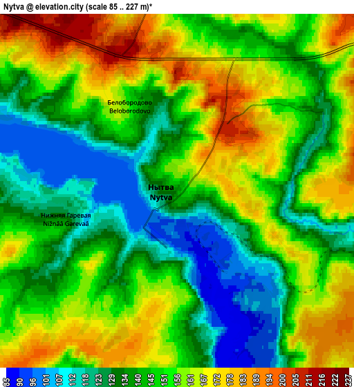 Zoom OUT 2x Nytva, Russia elevation map