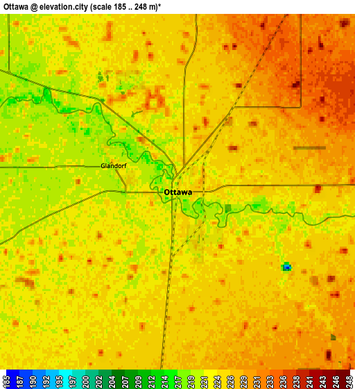 Zoom OUT 2x Ottawa, United States elevation map