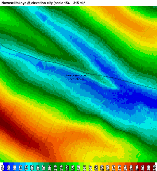 Zoom OUT 2x Novoselitskoye, Russia elevation map