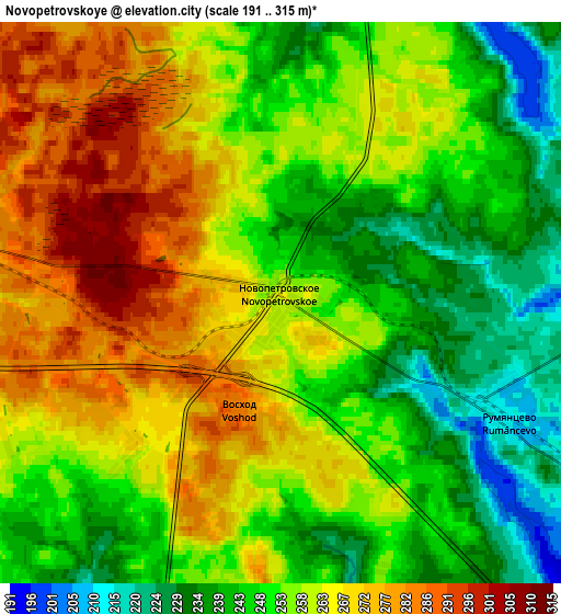 Zoom OUT 2x Novopetrovskoye, Russia elevation map