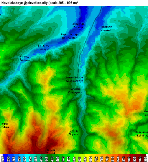 Zoom OUT 2x Novolakskoye, Russia elevation map