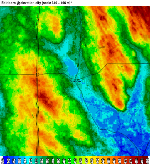 Zoom OUT 2x Edinboro, United States elevation map