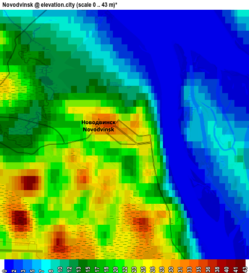 Zoom OUT 2x Novodvinsk, Russia elevation map