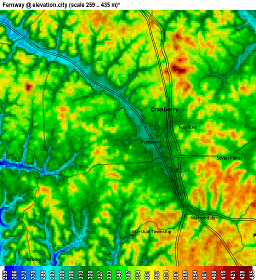 Zoom OUT 2x Fernway, United States elevation map