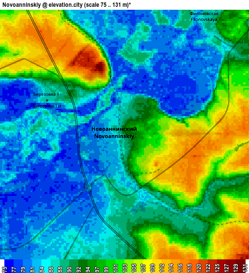 Zoom OUT 2x Novoanninskiy, Russia elevation map