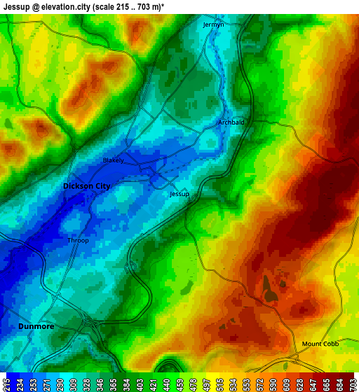 Zoom OUT 2x Jessup, United States elevation map