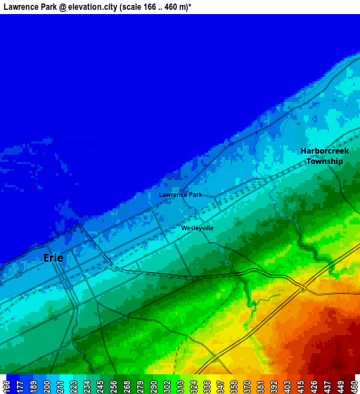 Zoom OUT 2x Lawrence Park, United States elevation map