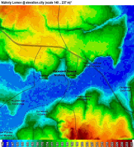 Zoom OUT 2x Nizhniy Lomov, Russia elevation map