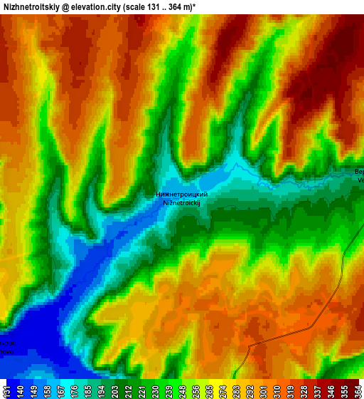 Zoom OUT 2x Nizhnetroitskiy, Russia elevation map