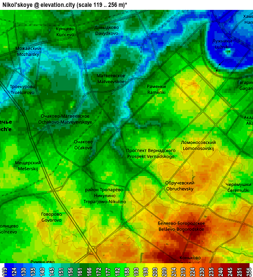 Zoom OUT 2x Nikol’skoye, Russia elevation map