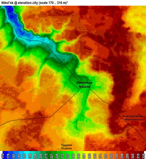 Zoom OUT 2x Nikol’sk, Russia elevation map