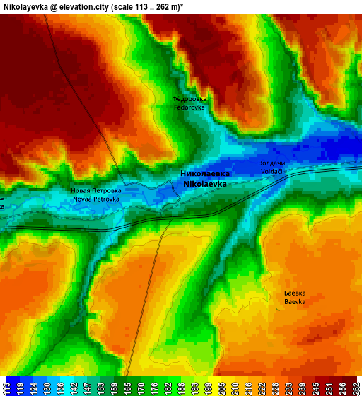 Zoom OUT 2x Nikolayevka, Russia elevation map