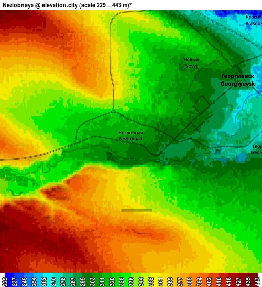 Zoom OUT 2x Nezlobnaya, Russia elevation map