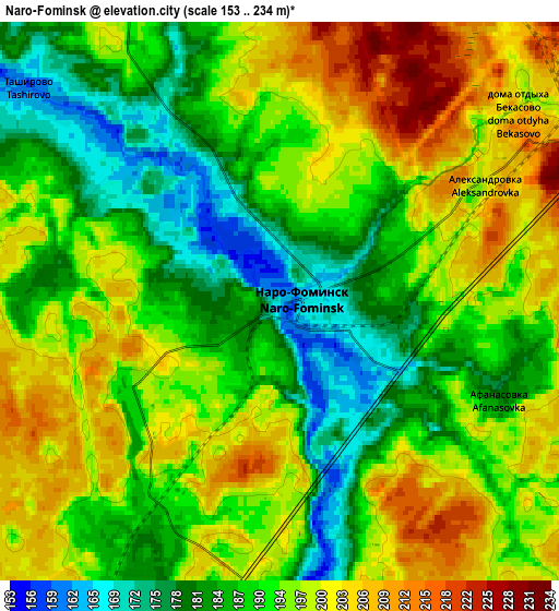 Zoom OUT 2x Naro-Fominsk, Russia elevation map