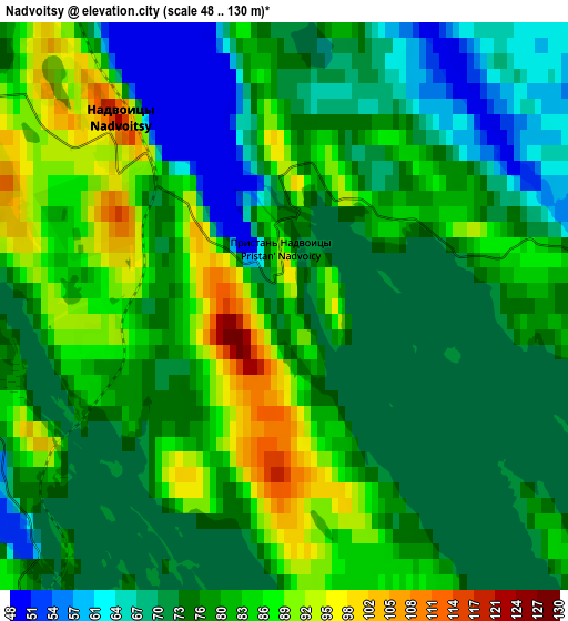 Zoom OUT 2x Nadvoitsy, Russia elevation map