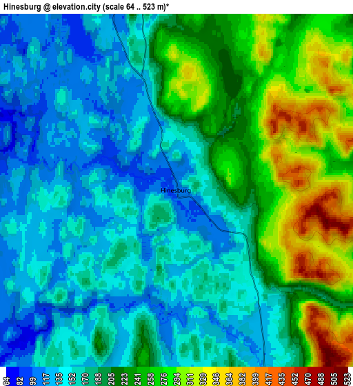 Zoom OUT 2x Hinesburg, United States elevation map