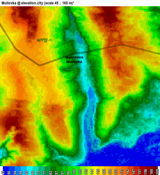 Zoom OUT 2x Mullovka, Russia elevation map