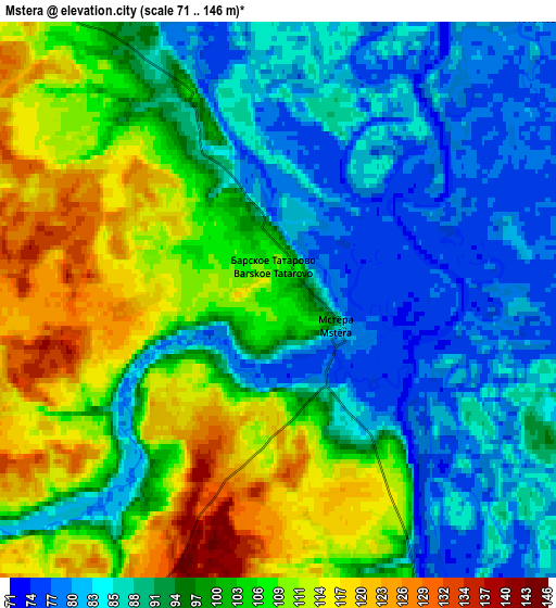 Zoom OUT 2x Mstera, Russia elevation map