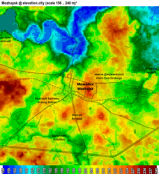 Zoom OUT 2x Mozhaysk, Russia elevation map