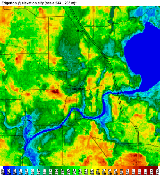 Zoom OUT 2x Edgerton, United States elevation map