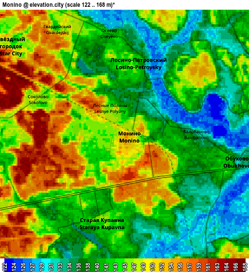 Zoom OUT 2x Monino, Russia elevation map