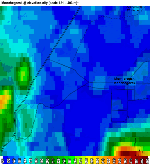 Zoom OUT 2x Monchegorsk, Russia elevation map