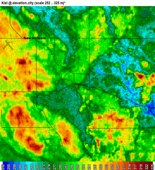 Zoom OUT 2x Kiel, United States elevation map