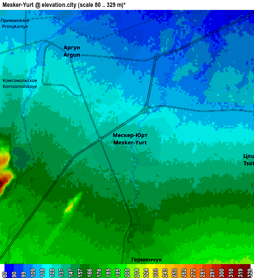 Zoom OUT 2x Mesker-Yurt, Russia elevation map