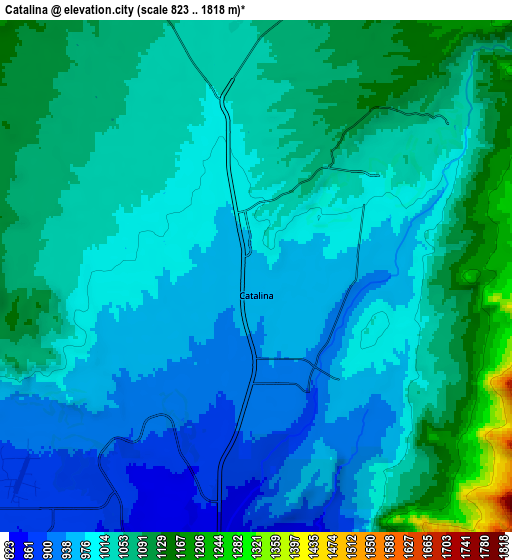 Zoom OUT 2x Catalina, United States elevation map