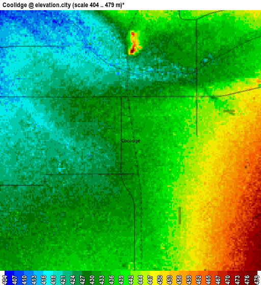 Zoom OUT 2x Coolidge, United States elevation map