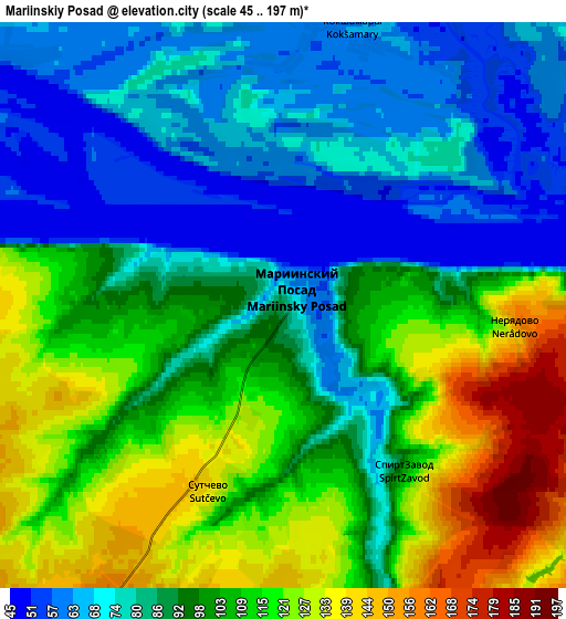 Zoom OUT 2x Mariinskiy Posad, Russia elevation map