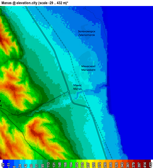 Zoom OUT 2x Manas, Russia elevation map