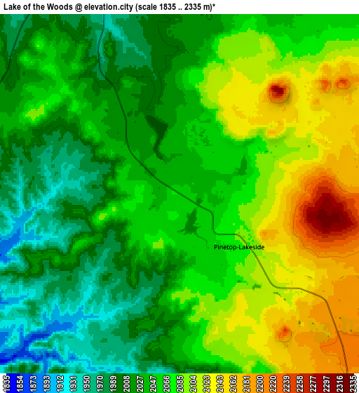 Zoom OUT 2x Lake of the Woods, United States elevation map