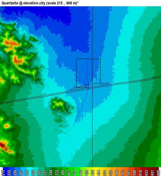 Zoom OUT 2x Quartzsite, United States elevation map