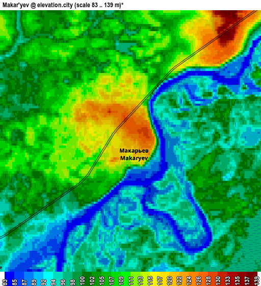 Zoom OUT 2x Makar’yev, Russia elevation map