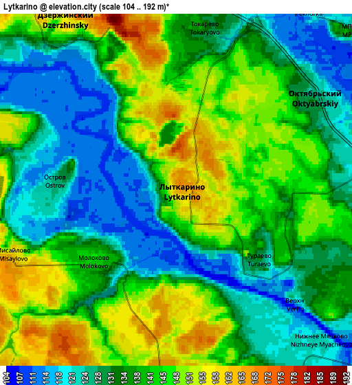 Zoom OUT 2x Lytkarino, Russia elevation map