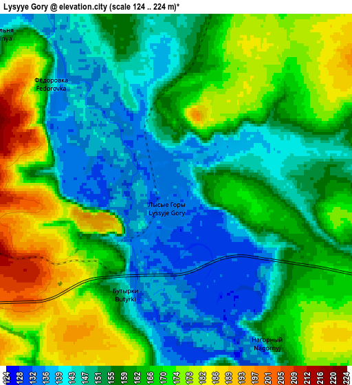 Zoom OUT 2x Lysyye Gory, Russia elevation map