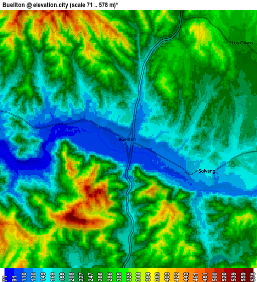 Zoom OUT 2x Buellton, United States elevation map