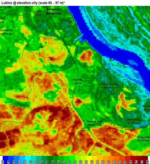 Zoom OUT 2x Lukino, Russia elevation map