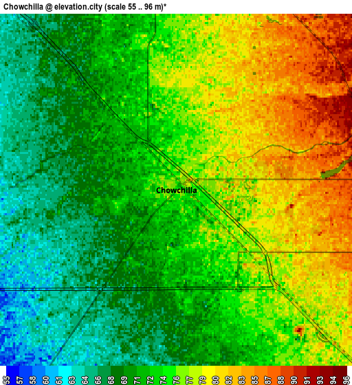 Zoom OUT 2x Chowchilla, United States elevation map