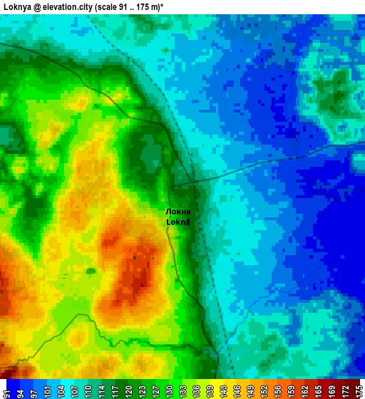 Zoom OUT 2x Loknya, Russia elevation map