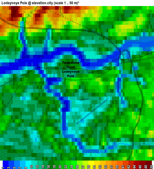 Zoom OUT 2x Lodeynoye Pole, Russia elevation map